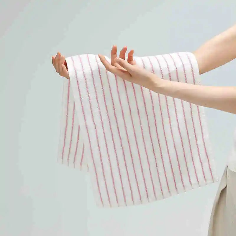Rynx | Striped Geometric Diamonds Cotton Towels Soft Absorbent Face Towel Combed Long Staple Fiber Kids Hands Towel Adults Bath Household To