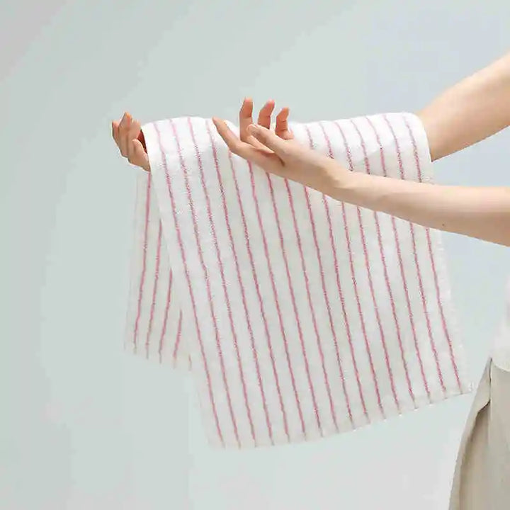 Rynx | Striped Geometric Diamonds Cotton Towels Soft Absorbent Face Towel Combed Long Staple Fiber Kids Hands Towel Adults Bath Household To