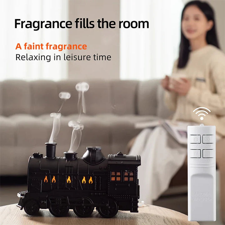 Lisslune | Mini Train Aromatherapy Essential Oil Diffuser Lamp Decor