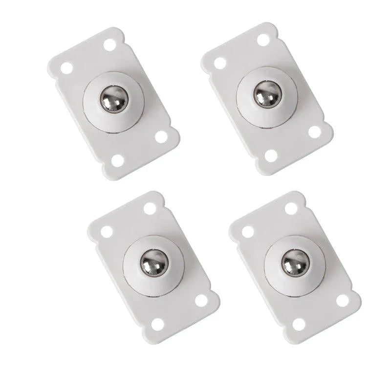 Lisslune | Set of 4 Locking Casters 360° Swivel Wheels for Effortless Movement of Cans and Bins