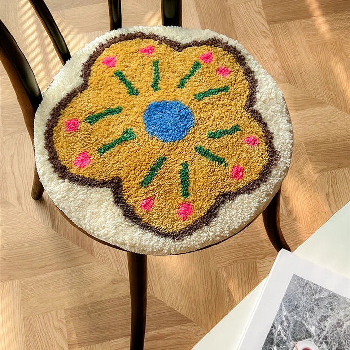Rynx | Beautifully padded seat cushion Soft Round Square Floral Coffee Egg Chair Sofa Pad Home Office Warm Decor for Autumn Winter 40x40cm