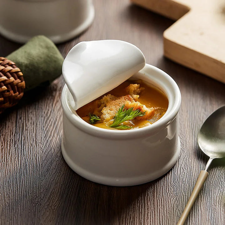 Lisslune | Contemporary French Onion Soup Bowl – Premium Ceramic Soup & Stew Bowl