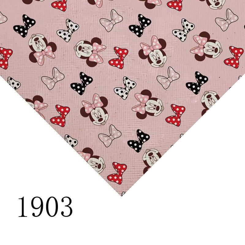 Lisslune | Cartoon-themed PVC leather craft sheet - Durable and versatile material for creative use