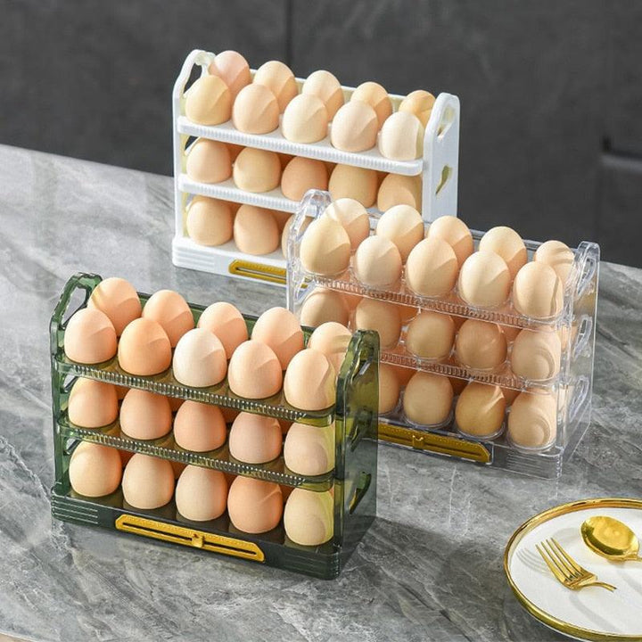 Lisslune | Fresh Egg Holder with Stackable Organizer Tray