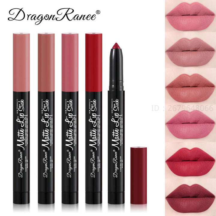 Rynx | Lipstick Improved Lip Shape Lipstick Makeup Waterproof Sexy Matte Plumping Lipstick Long-Lasting Moisturizing Lipstick Makeup