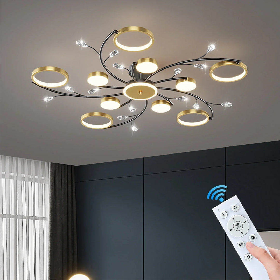Lisslune | GlowDrape Dimmable Pendant Light | Modern Design | LED Light with Variable Brightness | Perfect for Living & Dining Room