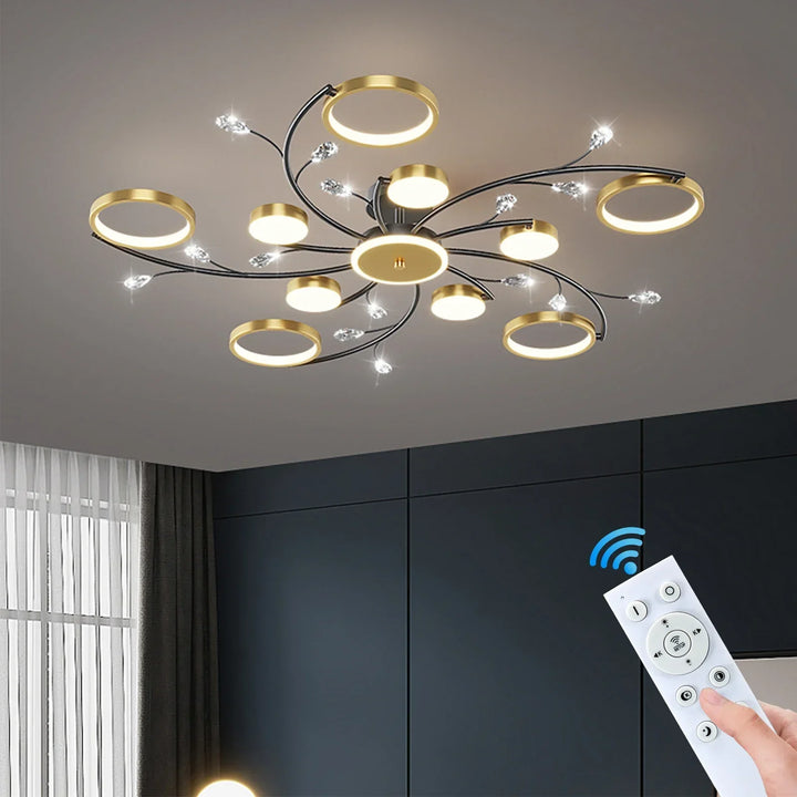 Lisslune | GlowDrape Dimmable Pendant Light | Modern Design | LED Light with Variable Brightness | Perfect for Living & Dining Room