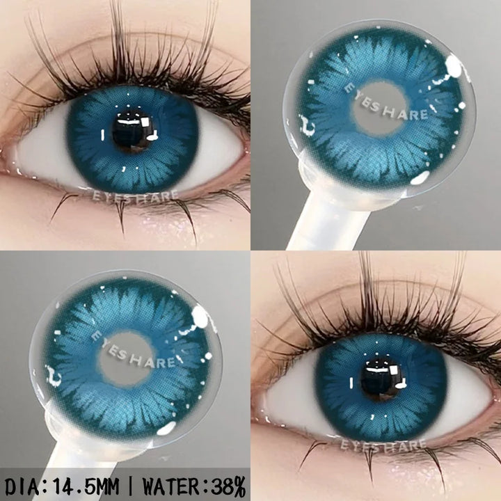 Rynx | 1 Pair purple lenses for eye color contact lenses anime pink lenses blue pupils for eyes Y2K lenses for natural eyes