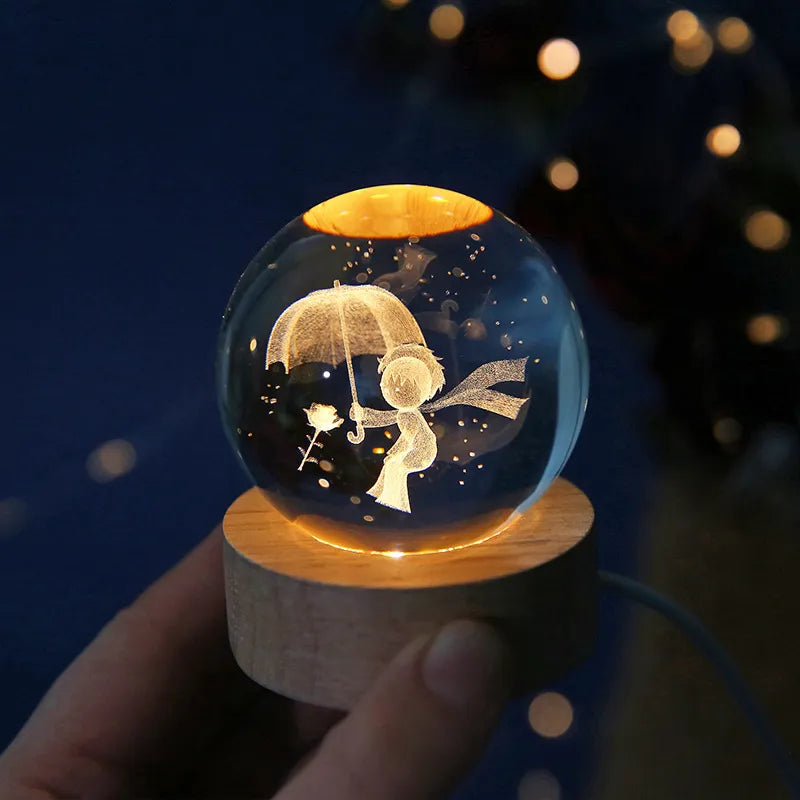 Lisslune | Glowing 3D Crystal Night Lights – Unique Gifts for All Occasions