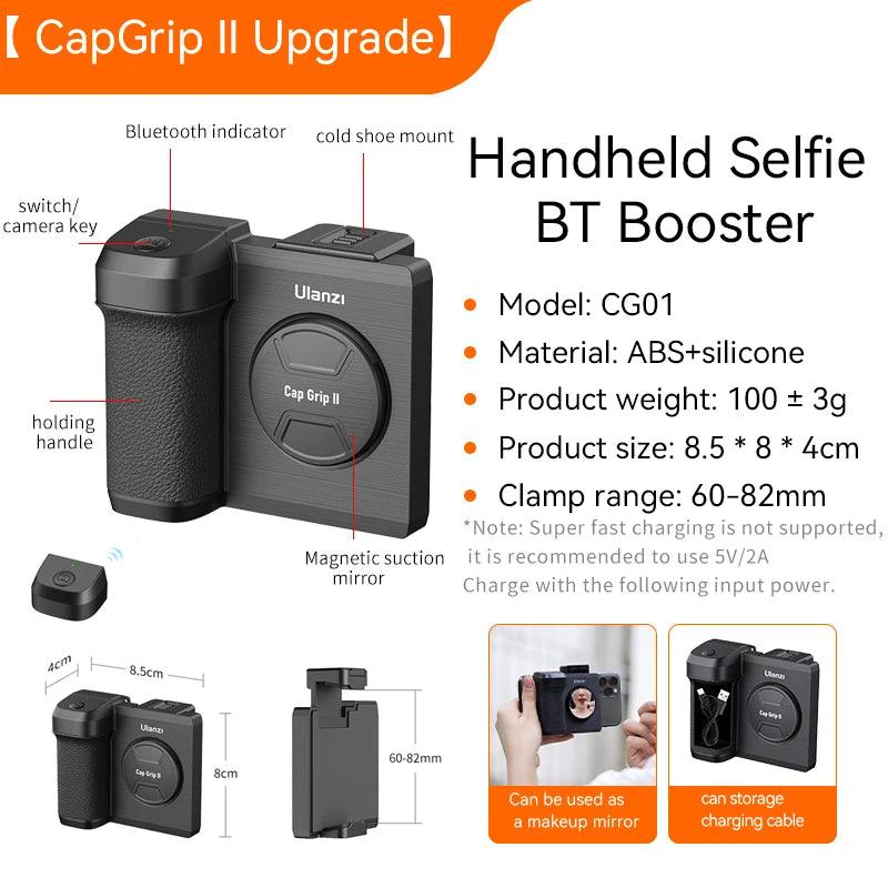 Lisslune | Smartphone Photography Upgrade Kit with Wireless Remote Control & Built-in Makeup Mirror
