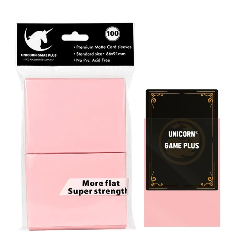 Rynx | 100 Pieces/Set Matte Standard Size Card Sleeves TCG Trading Cards Protection for Tarot Shield Board Games Magic Sleeves 66x91mm