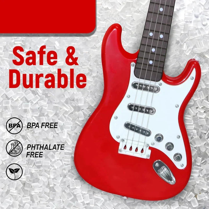 Lisslune | 4-String E-Guitar Toy for Children - Portable Musical Instrument, Perfect Gift for Young Musicians