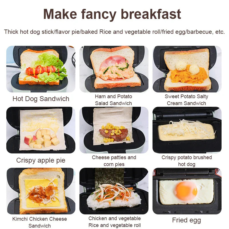 Lisslune | Mini Non-Stick Toast Press Grill Machine