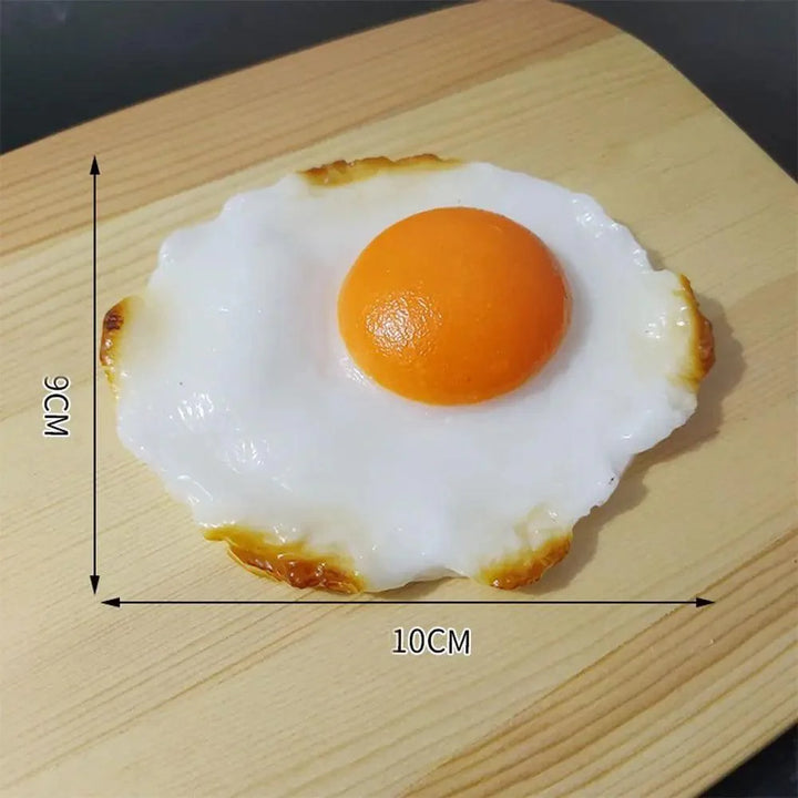 Lisslune | Life-like Fried Egg Yolk Model - Artificial Food Display for Kitchen Decor, Photography Props, and Sweet Table Displays