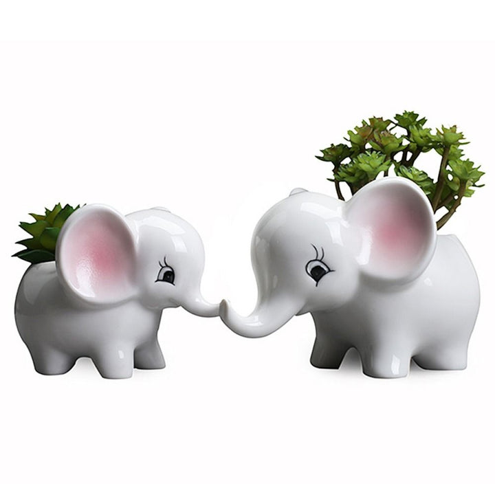 Lisslune | ElephantElegance Sculptural Planter – Modern Decorative Elephant-Inspired Design