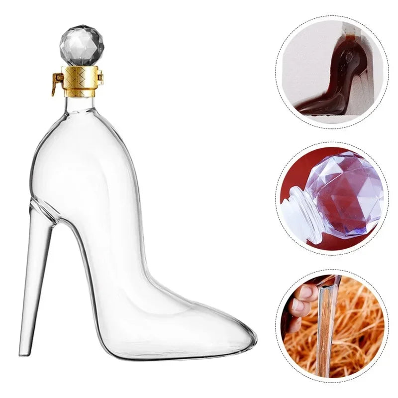 Lisslune | High Heel Fancy Glass Wine Decanter