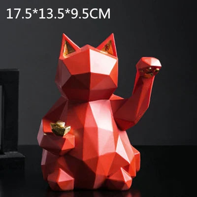 Lisslune | Nordic Style Geometric Lucky Cat