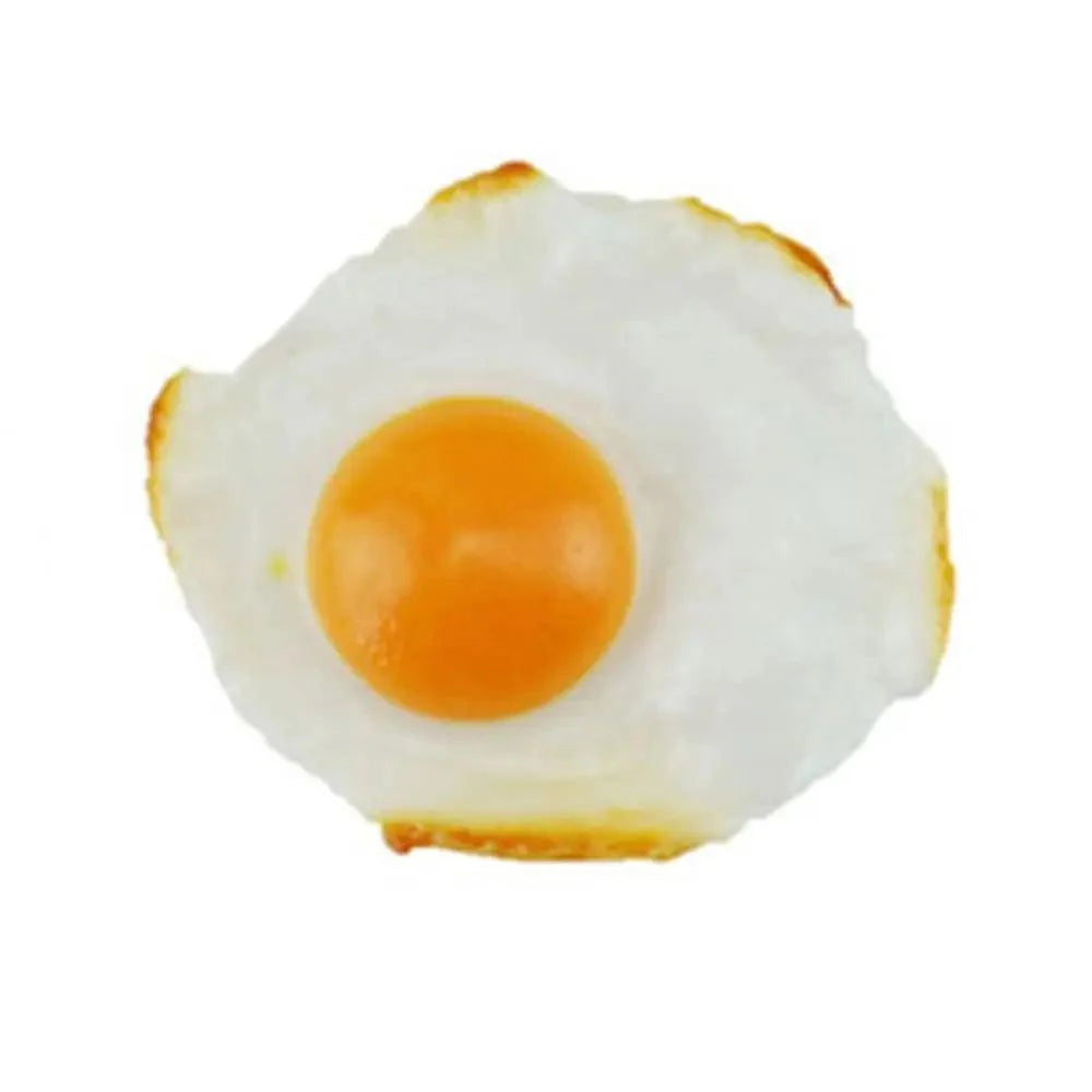 Lisslune | Life-like Fried Egg Yolk Model - Artificial Food Display for Kitchen Decor, Photography Props, and Sweet Table Displays