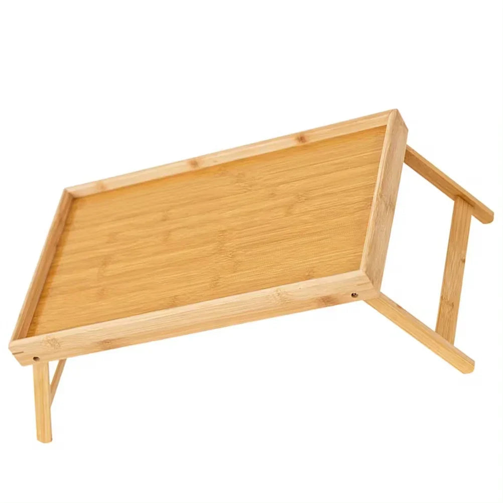 Rynx | Wood Folding Table Bed Tray Folding Column Laptop Cooling Holder Adjustable Stand Portable Camping Picnic Table Drawing Table