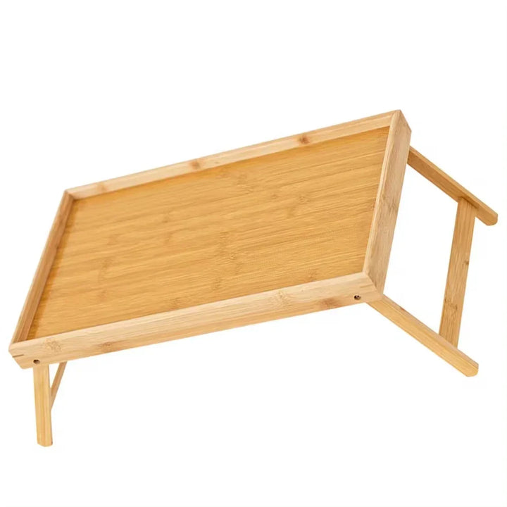 Rynx | Wood Folding Table Bed Tray Folding Column Laptop Cooling Holder Adjustable Stand Portable Camping Picnic Table Drawing Table