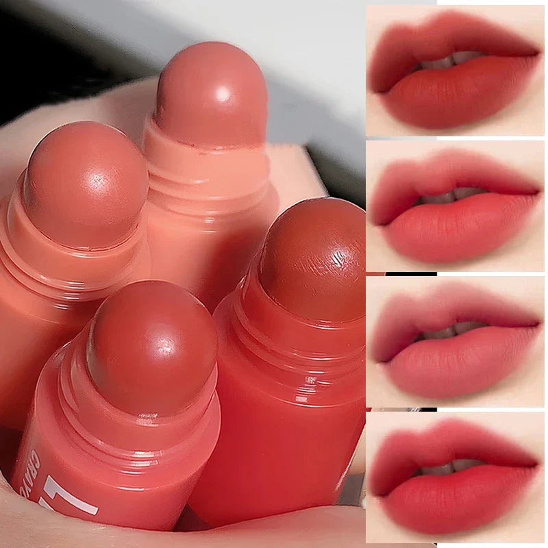 Rynx | 4 In 1 matte lipstick pencil set combo velvet sexy red lip color non-stick cup multicolor lipstick pencil makeup lip cosmetics set