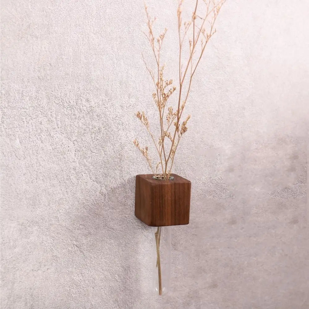 Lisslune | Wooden Magnetic Flower Tube Vase