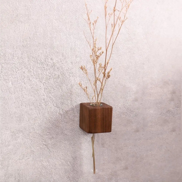 Lisslune | Wooden Magnetic Flower Tube Vase