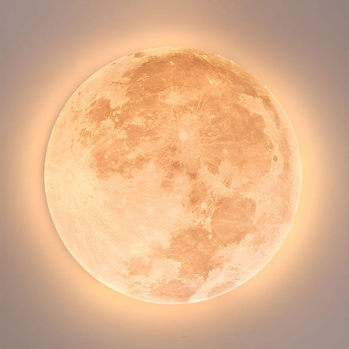 Lisslune | Modern Moon-Inspired LED Ceiling Light – Soft Ambient Flush Mount