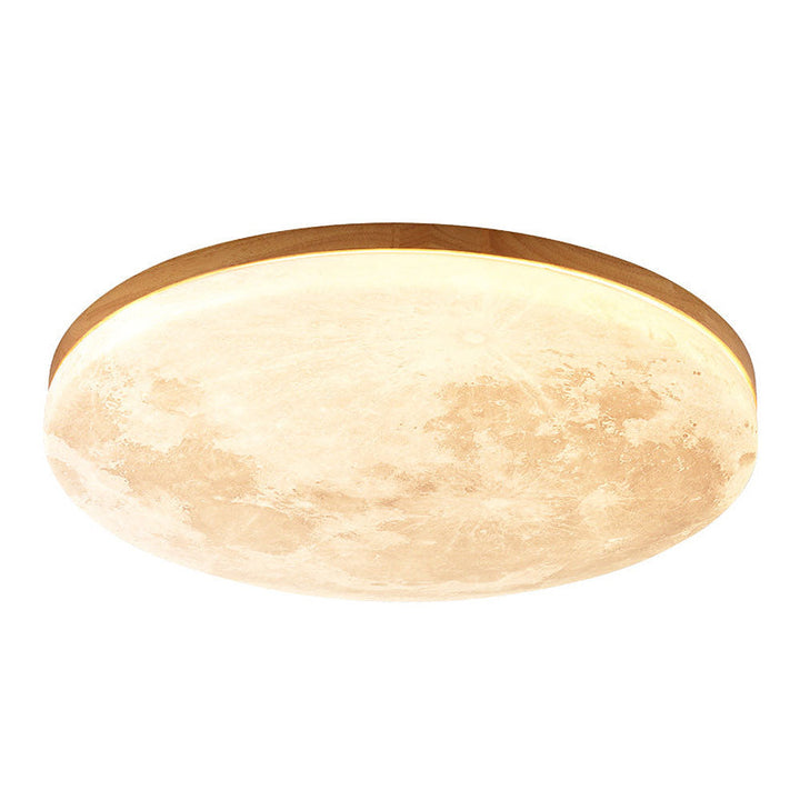 Lisslune | Modern Moon-Inspired LED Ceiling Light – Soft Ambient Flush Mount