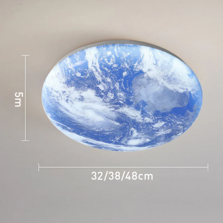 Lisslune | Modern Moon-Inspired LED Ceiling Light – Soft Ambient Flush Mount
