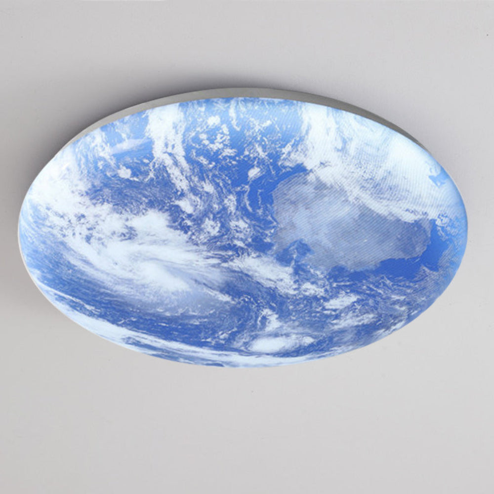 Lisslune | Modern Moon-Inspired LED Ceiling Light – Soft Ambient Flush Mount