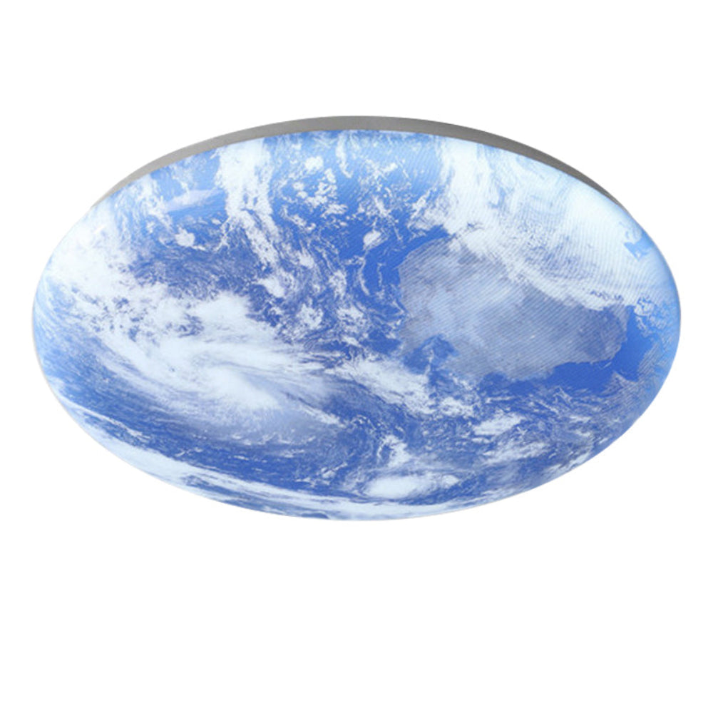 Lisslune | Modern Moon-Inspired LED Ceiling Light – Soft Ambient Flush Mount