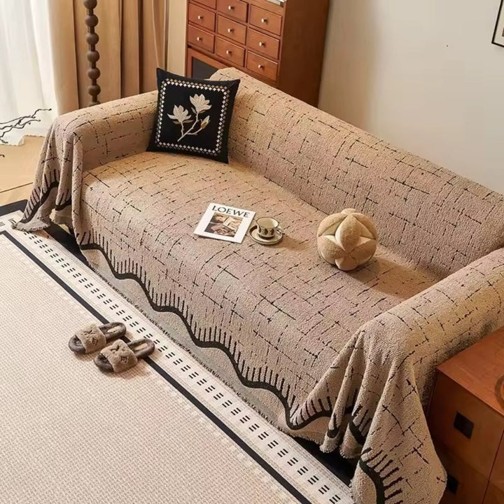 Lisslune | Serene Horizon Lines Sofa Cover