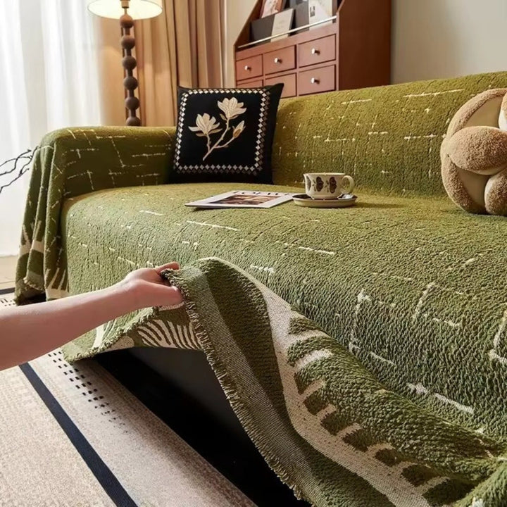 Lisslune | Serene Horizon Lines Sofa Cover