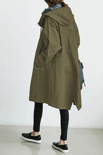Lisslune | Waterproof and Windproof Women's Trench Coat with Hood