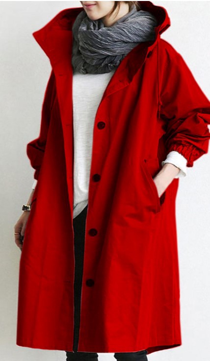 Lisslune | Waterproof and Windproof Women's Trench Coat with Hood