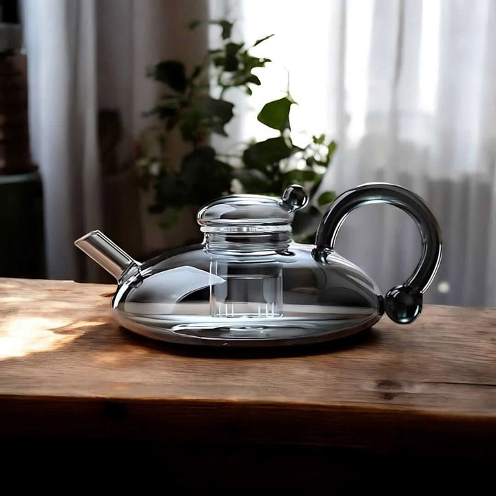 Lisslune | Glass Teapot Set with Built-In Filter and Cups