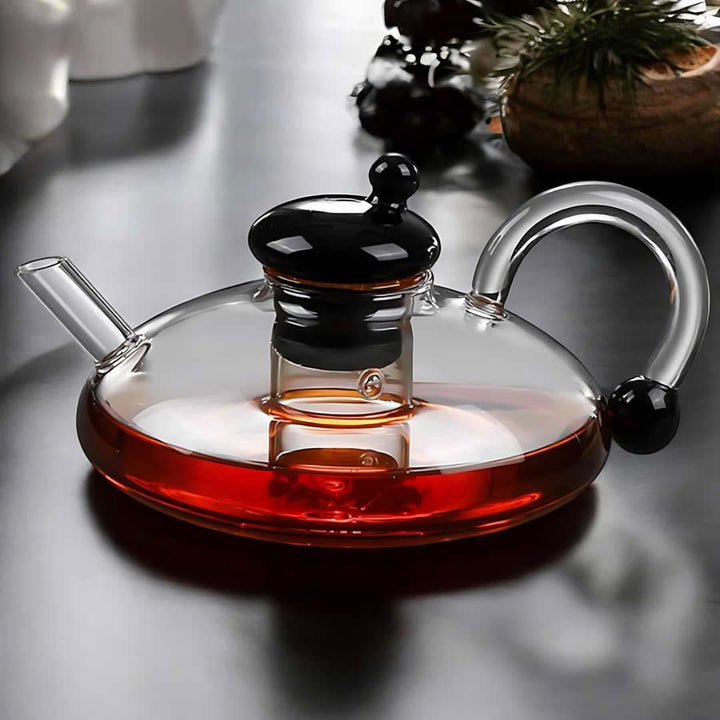 Lisslune | Glass Teapot Set with Built-In Filter and Cups