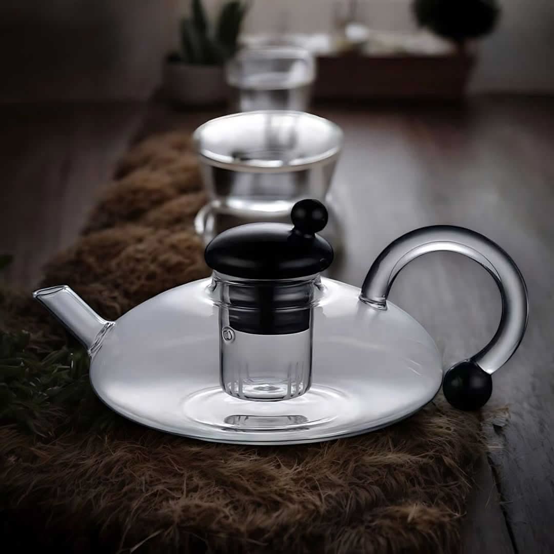 Lisslune | Glass Teapot Set with Built-In Filter and Cups
