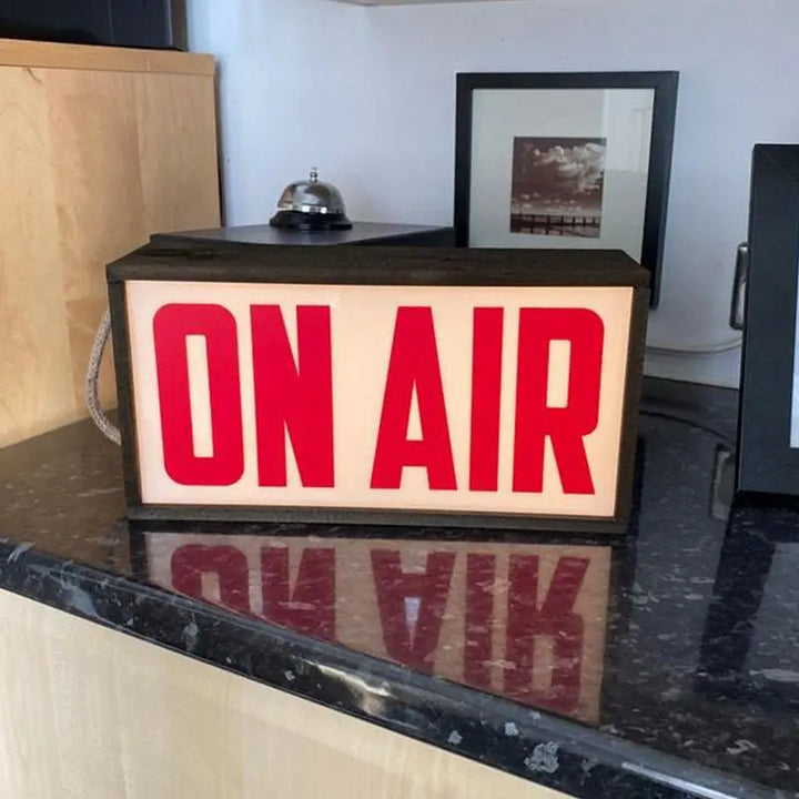 Lisslune | On Air Sign Retro Light Box Table Lamp