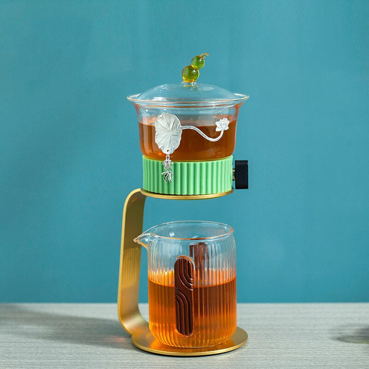 Lisslune | Ancient Mystery Leaf Glass Teapot