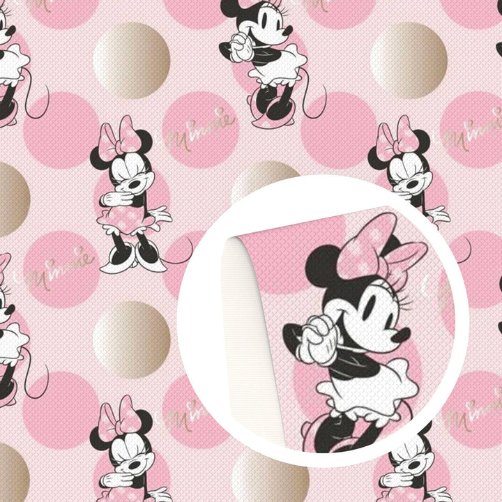 Lisslune | Elegant Minnie Mouse Faux Leather Craft Sheet - Transform Your Projects