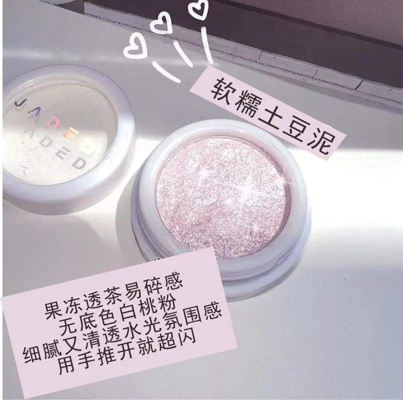 Rynx | Monochrome Glitter Liquid Eyeshadow Cream Texture Eye Face Highlighter Durable Eyeshadow Shine Diamond Eye Makeup Cosmetics