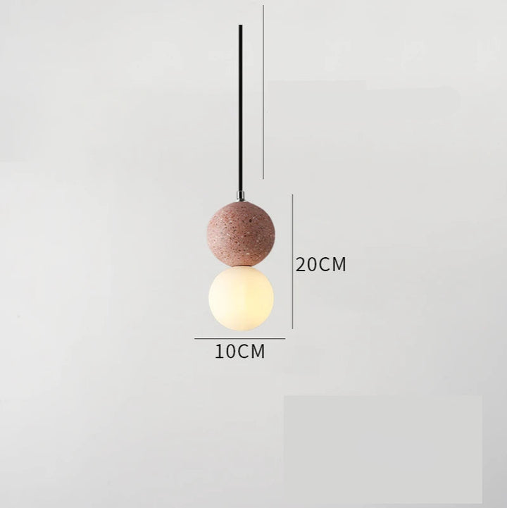 Lisslune | LumiOrb – Minimalistic Pendant Light with Glass Shade