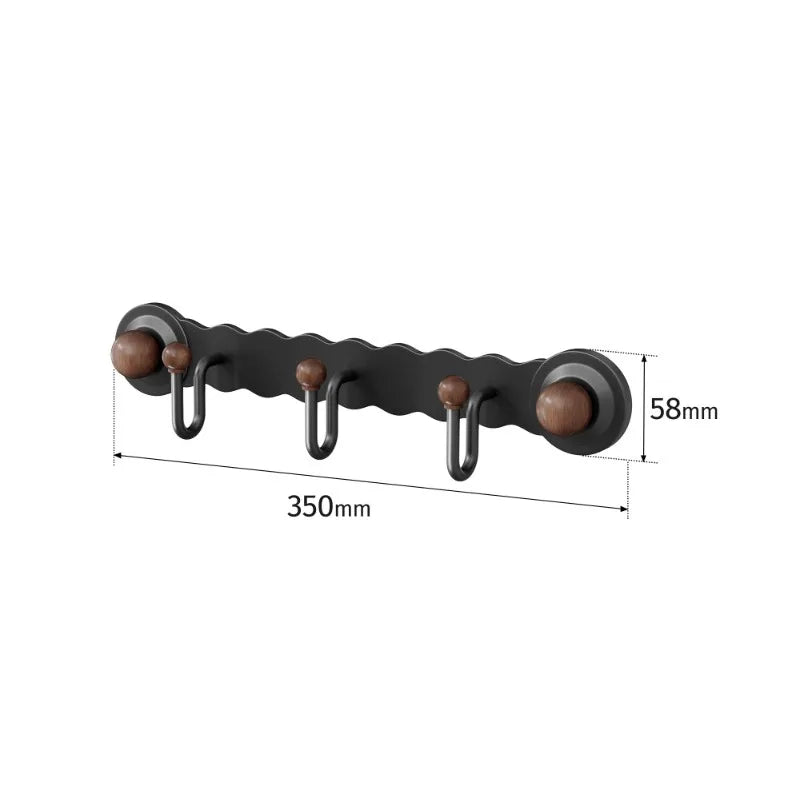 Rynx | Backdoor Wall Coat Hook Suction Cup Style Bedroom Relaxation Space Vestibule Shot-Free Wall-Mounted Coat Storage Hook