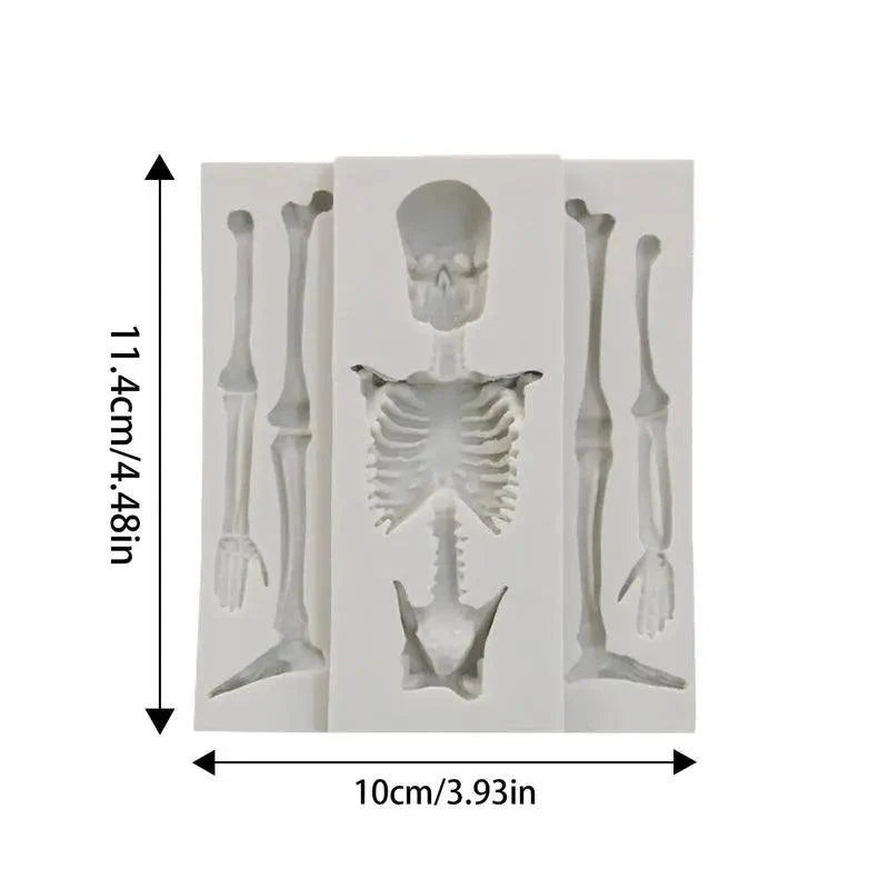 Lisslune | Creepy Creative Skeleton Silicone Mold for Baking and Crafting Adventures