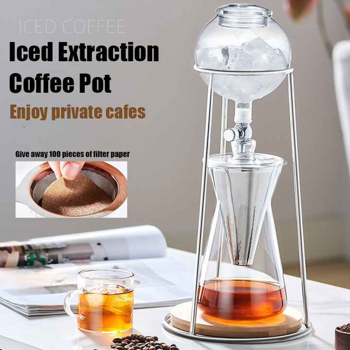 Lisslune | Vintage Art Brew Glass Reusable Drip Coffee Pot