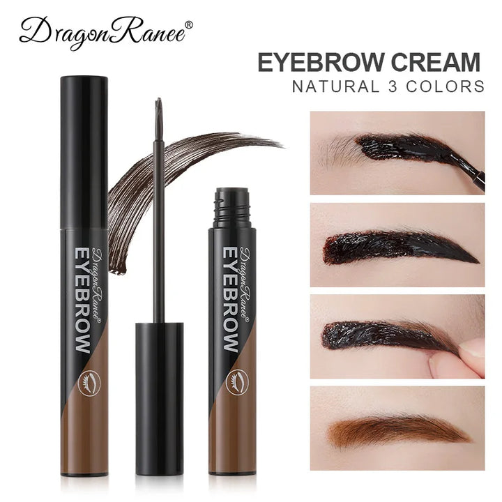 Rynx | Peel-off Eyebrow Gel Natural Eyebrow Tattoo Dark Brown Tint Makeup Waterproof Long-lasting Eyebrow Enhancer Liquid Gel Tear-proof Easy