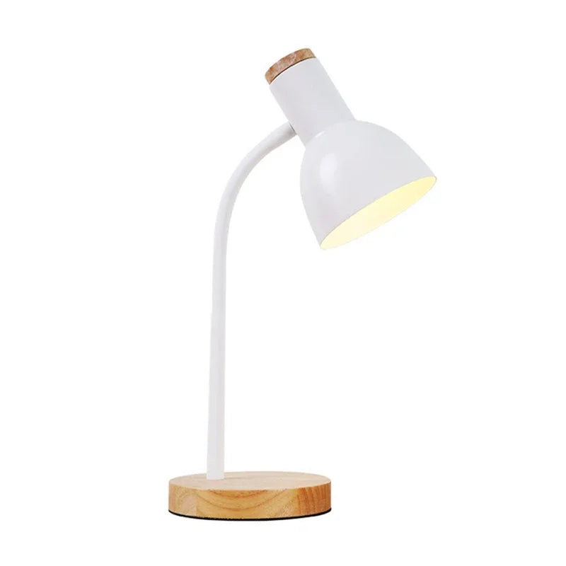 Lisslune | Autumn and Winter Lighting | Nordic Creative Wood Art Iron LED Desk Lamp - Moxie