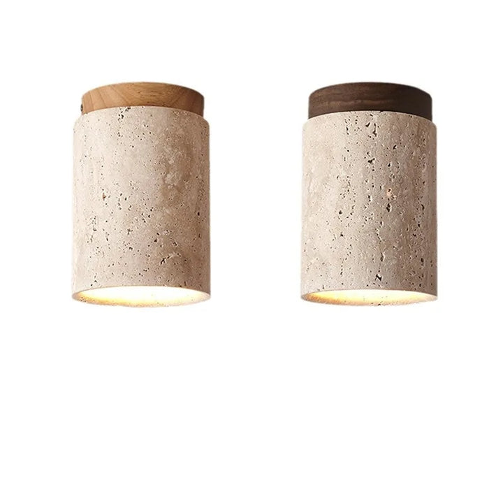 Lisslune | LysSten – Built-in travertine chandelier for hallways and staircases